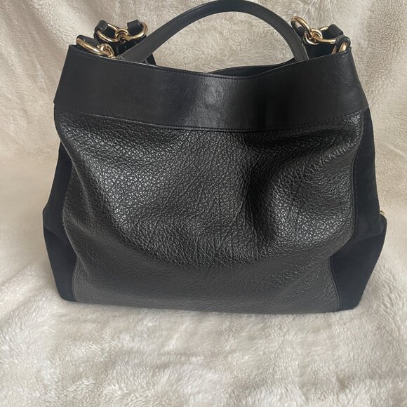 COACH Lexy Mixed Leather Suede Large Shoulder Bag - Picture 4 of 16